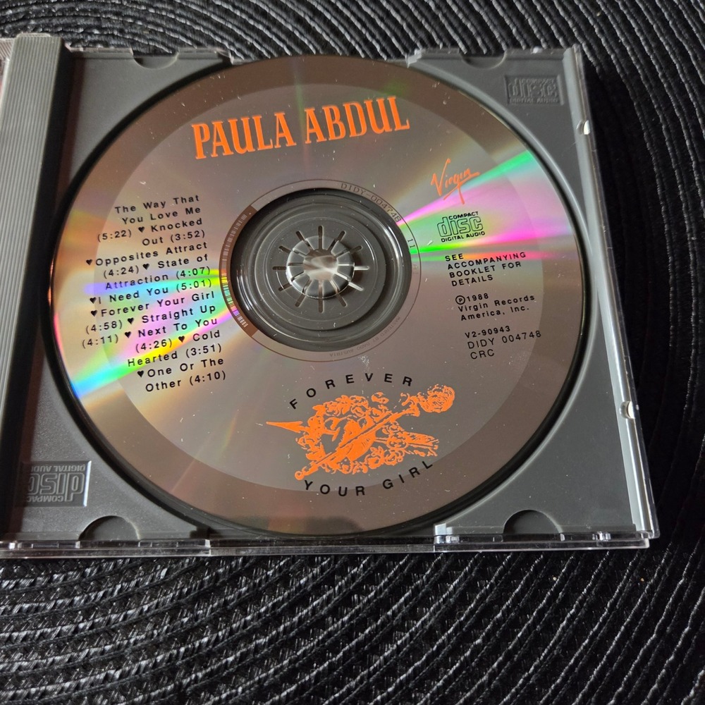 Paula Abdul CD Forever Your Girl 1988 Virgin Records Pop Straight Up V2-90943 - Picture 4 of 6